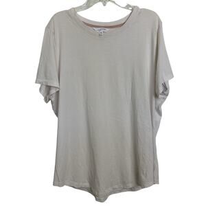 Soma Wknd Pima Cotton Short Sleeve Top Size XL Loungewear Sleepwear Minimal